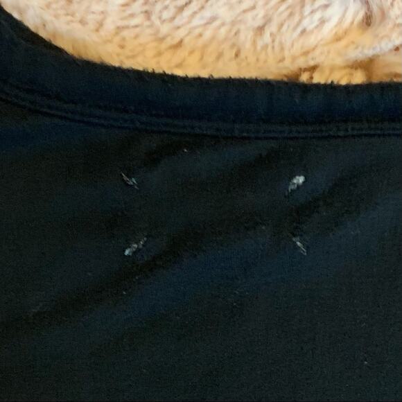 Lou & Grey Tie Shoulder Signature Soft Black Dress - Picture 12 of 13